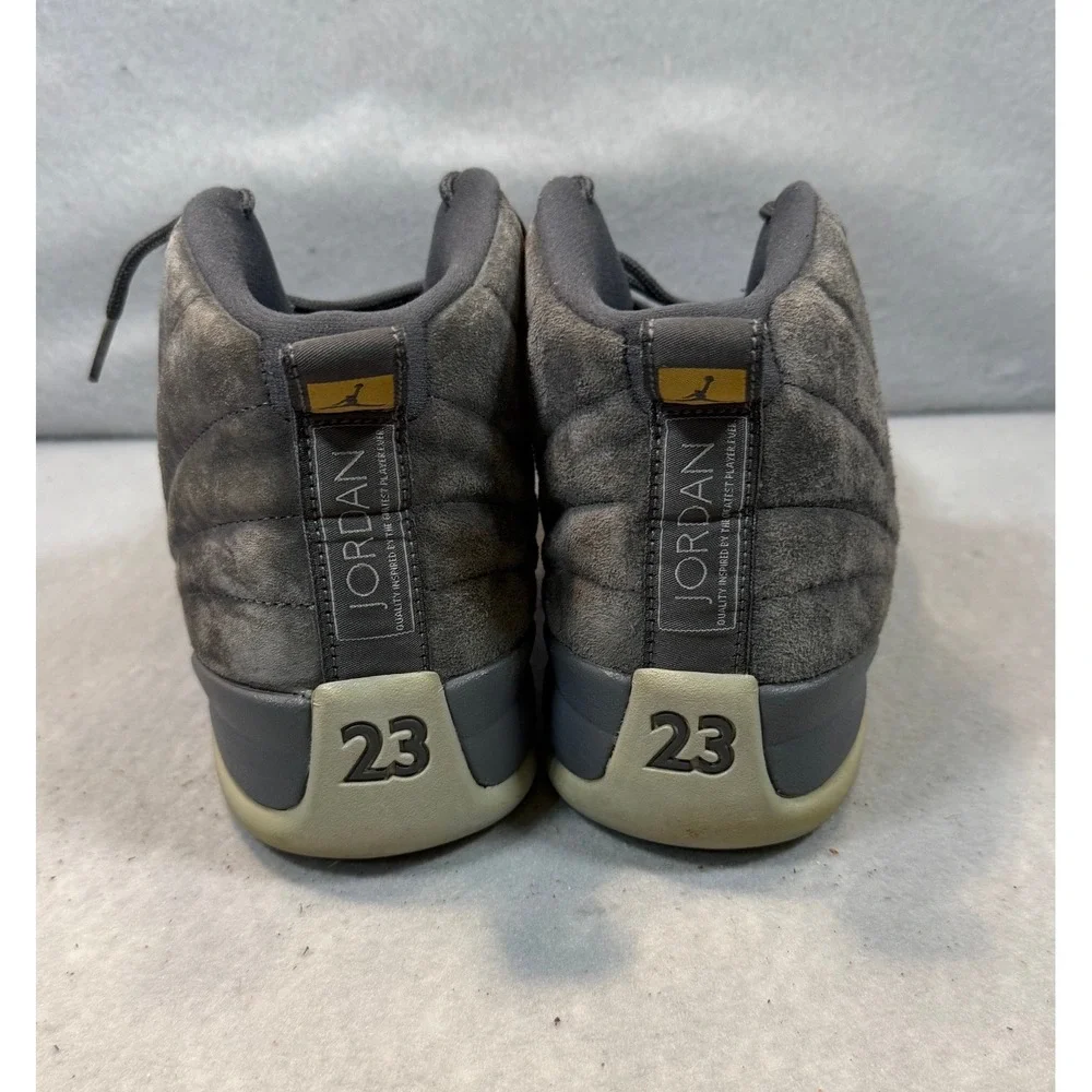 Air Jordan 12 Retro Dark Grey‎ Suede Mens Basketball Shoes 130690-005 Size 11